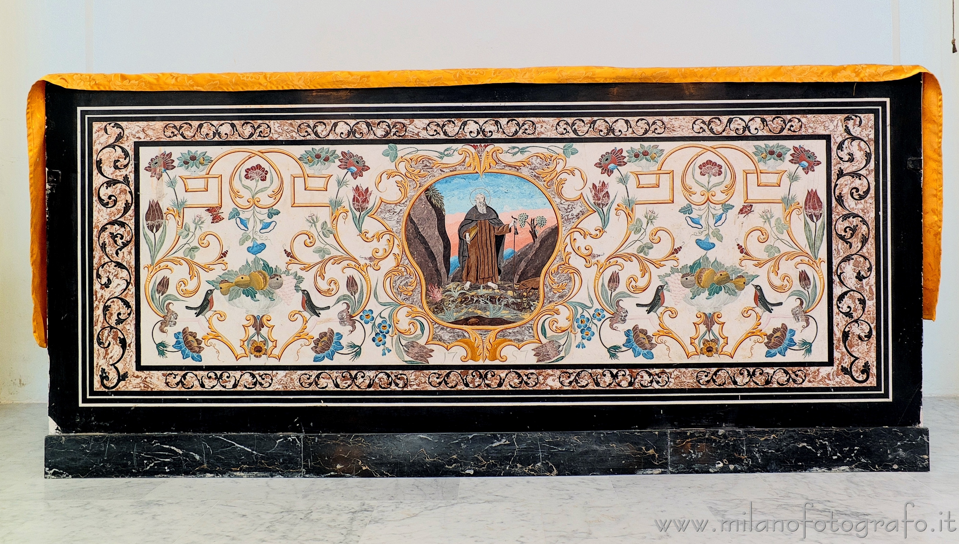 Mondaino (Rimini, Italy) - Antependium frontal in the Church of Archangel Michael